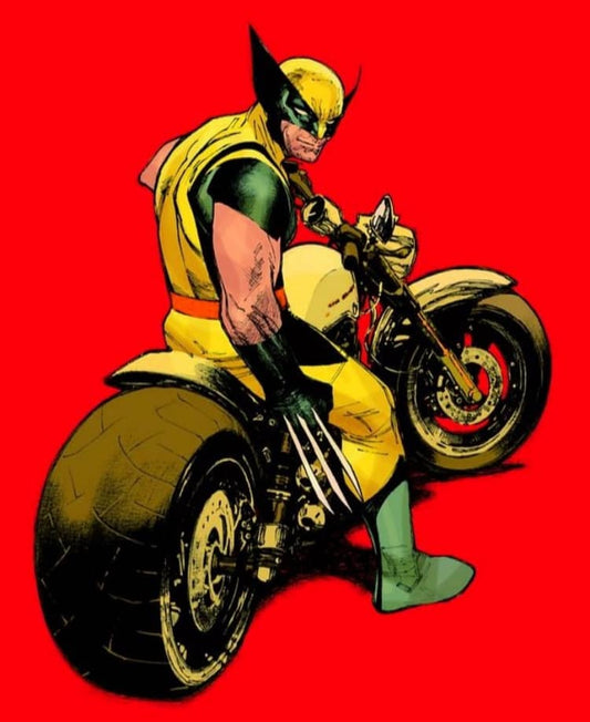 Wolverine Motorcycle Artwork Print Poster