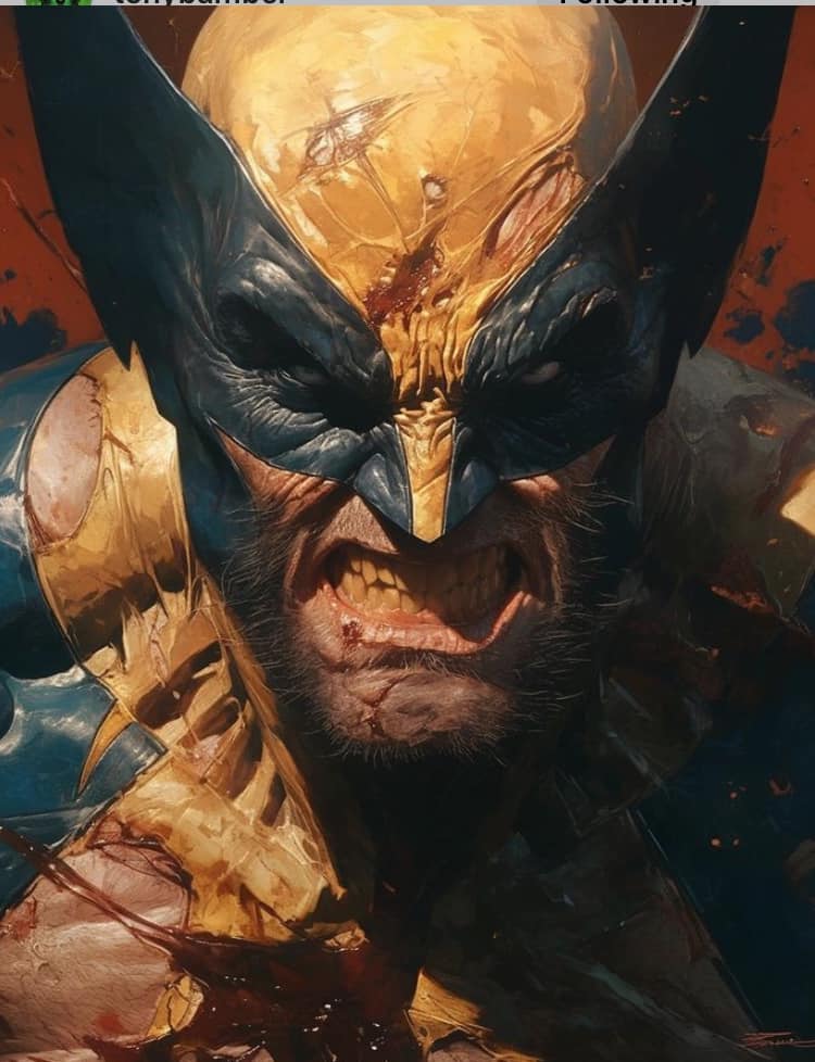 Wolverine Portrait Angry Expression Jigsaw Puzzle