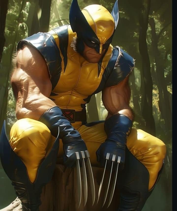 Wolverine Portrait Forest Setting Jigsaw Puzzle