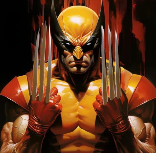 Wolverine Portrait Heroic Print Poster