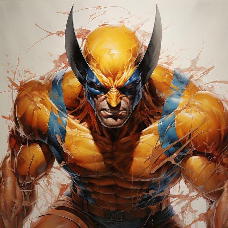 Wolverine Portrait Heroic Display Print Poster