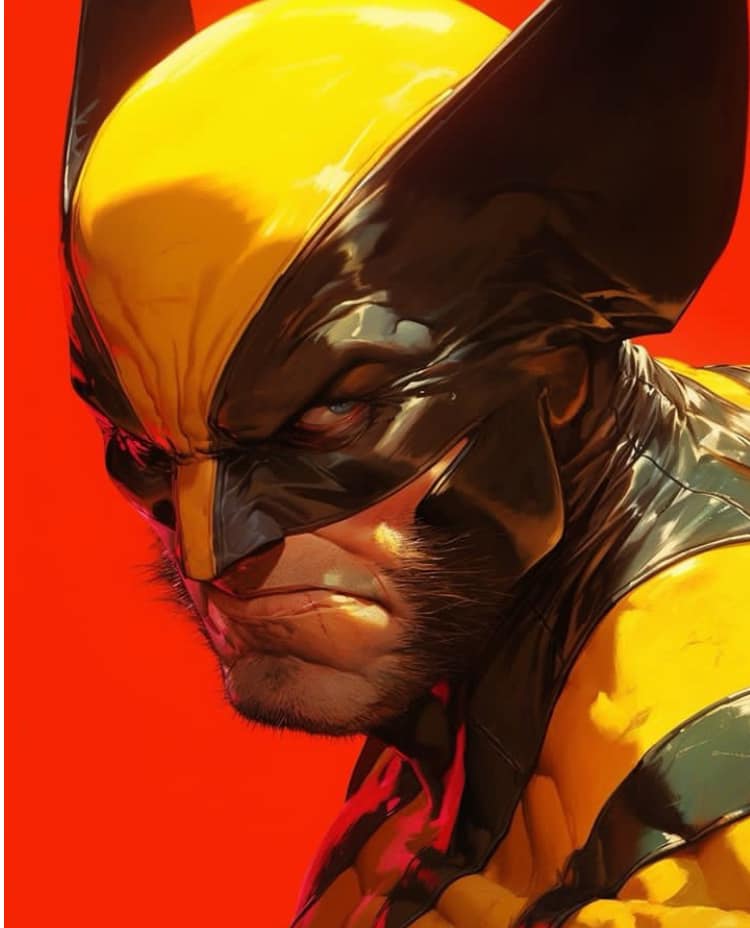 Wolverine Portrait Illustration (2) Jigsaw Puzzle