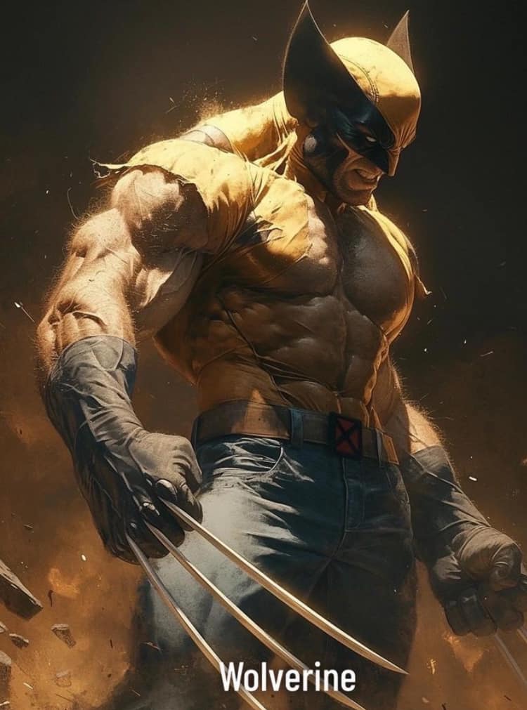 Wolverine Pose Dynamic Print Poster