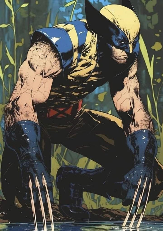 Wolverine Posing In Nature Print Poster