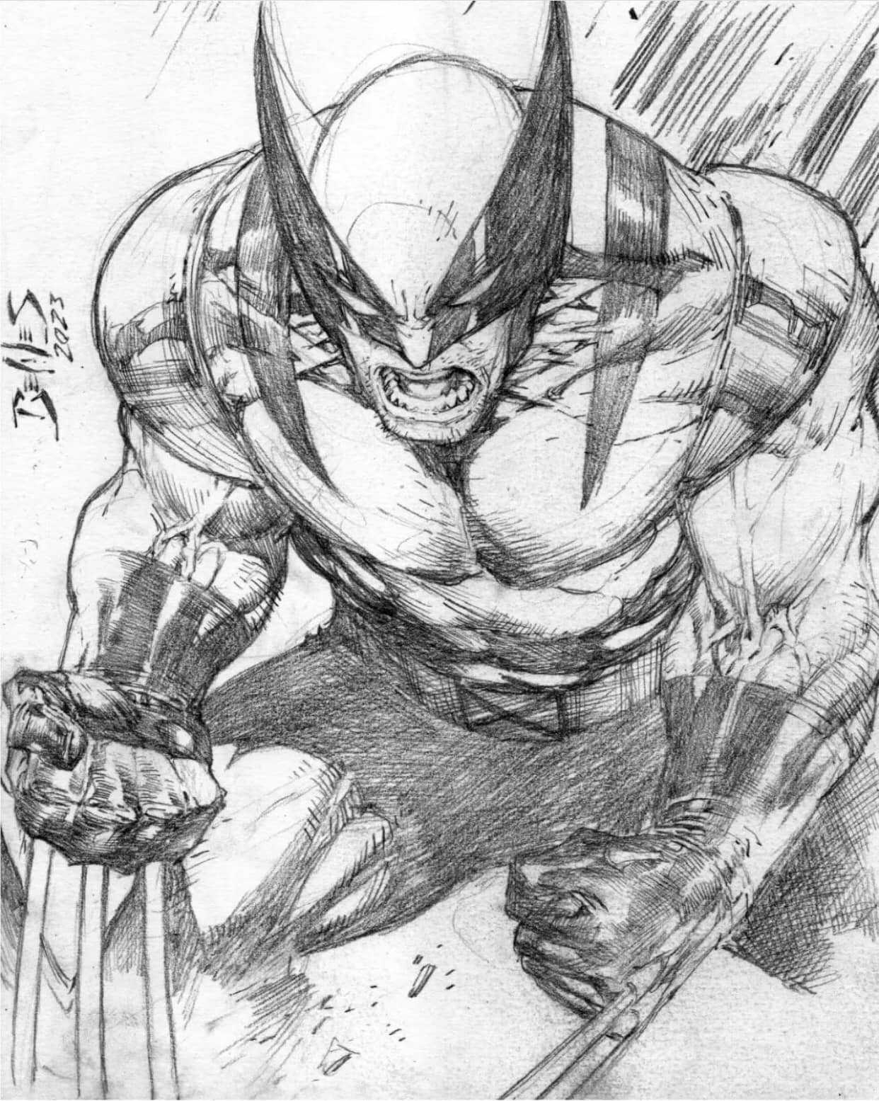 Wolverine Sketch 2023 Print Poster