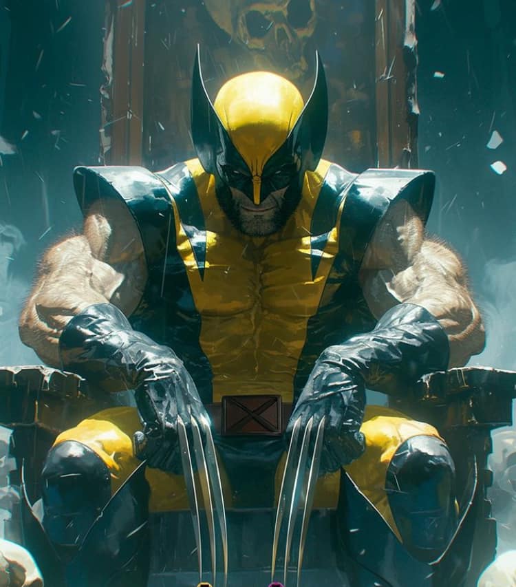 Wolverine Throne Portrait Jigsaw Puzzle