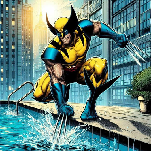 Wolverine Urban Splash Print Poster