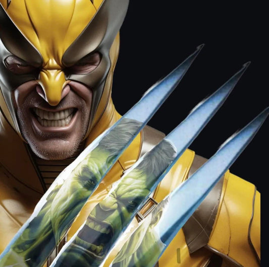 Wolverine Vs Hulk Artistic Rendering Print Poster