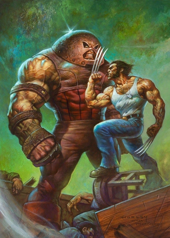 Wolverine And Juggernaut Battle 721 Jigsaw Puzzle