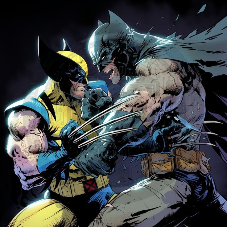 Wolverine Batman Fight 412 Jigsaw Puzzle
