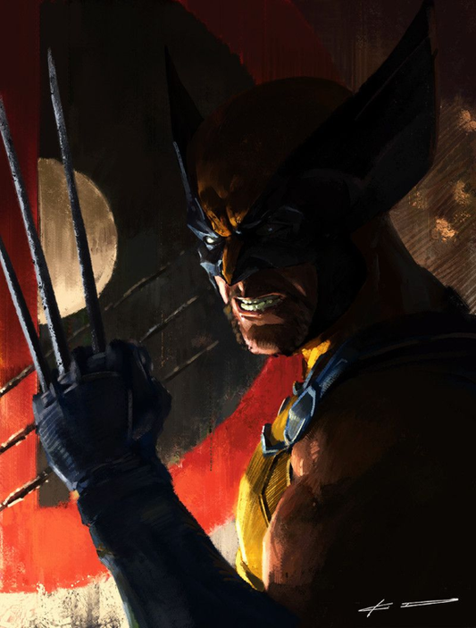 Wolverine Battle Stance 013 Print Poster
