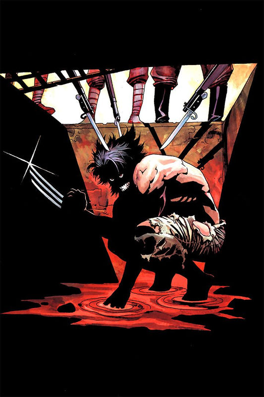 Wolverine Bloody Claws Comic Book Cover Art Print Decor Poster