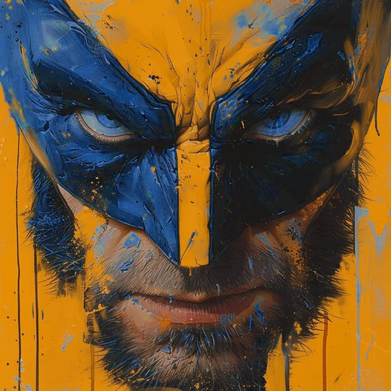 Wolverine Blue Yellow Mask 109 Jigsaw Puzzle