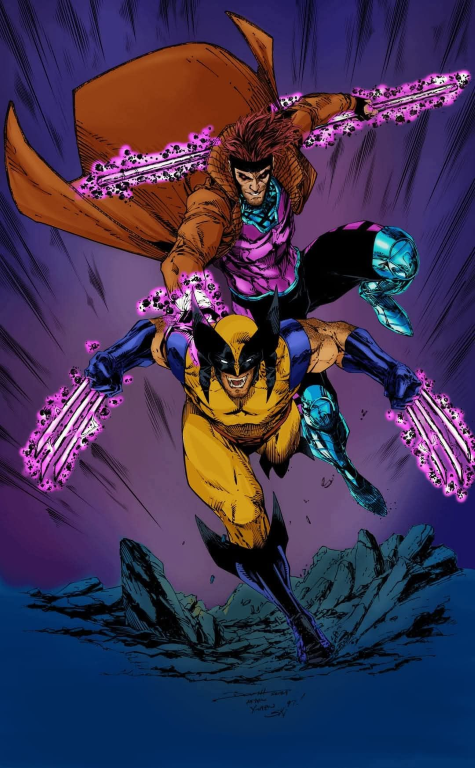 Wolverine Gambit Action 001 Print Poster