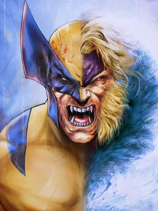 Wolverine Sabretooth Fusion 9485 Print Poster