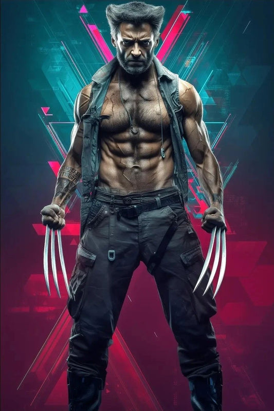 Wolverine Vs Cpt America Comic Poster