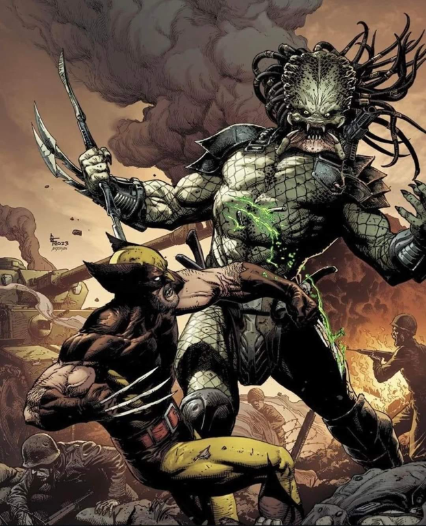 Wolverine Vs Predator 67 Print Poster