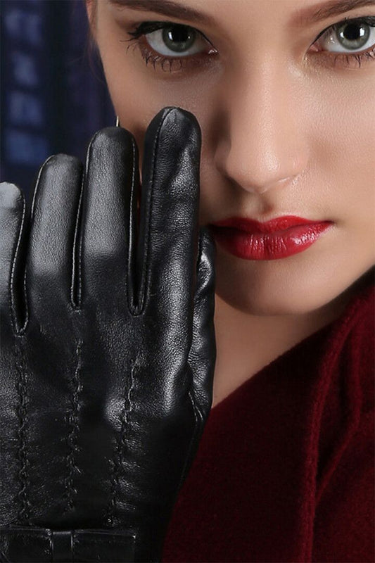 Woman Using Perfume On Gloves Print Jigsaw Puzzle