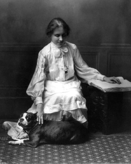 Womens Activist Deafblind Helen Keller Glossy Photo Inspirational Poster