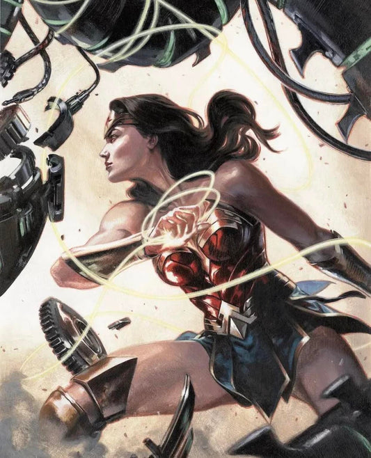 Wonder Woman Action Illustration (2) Print Poster