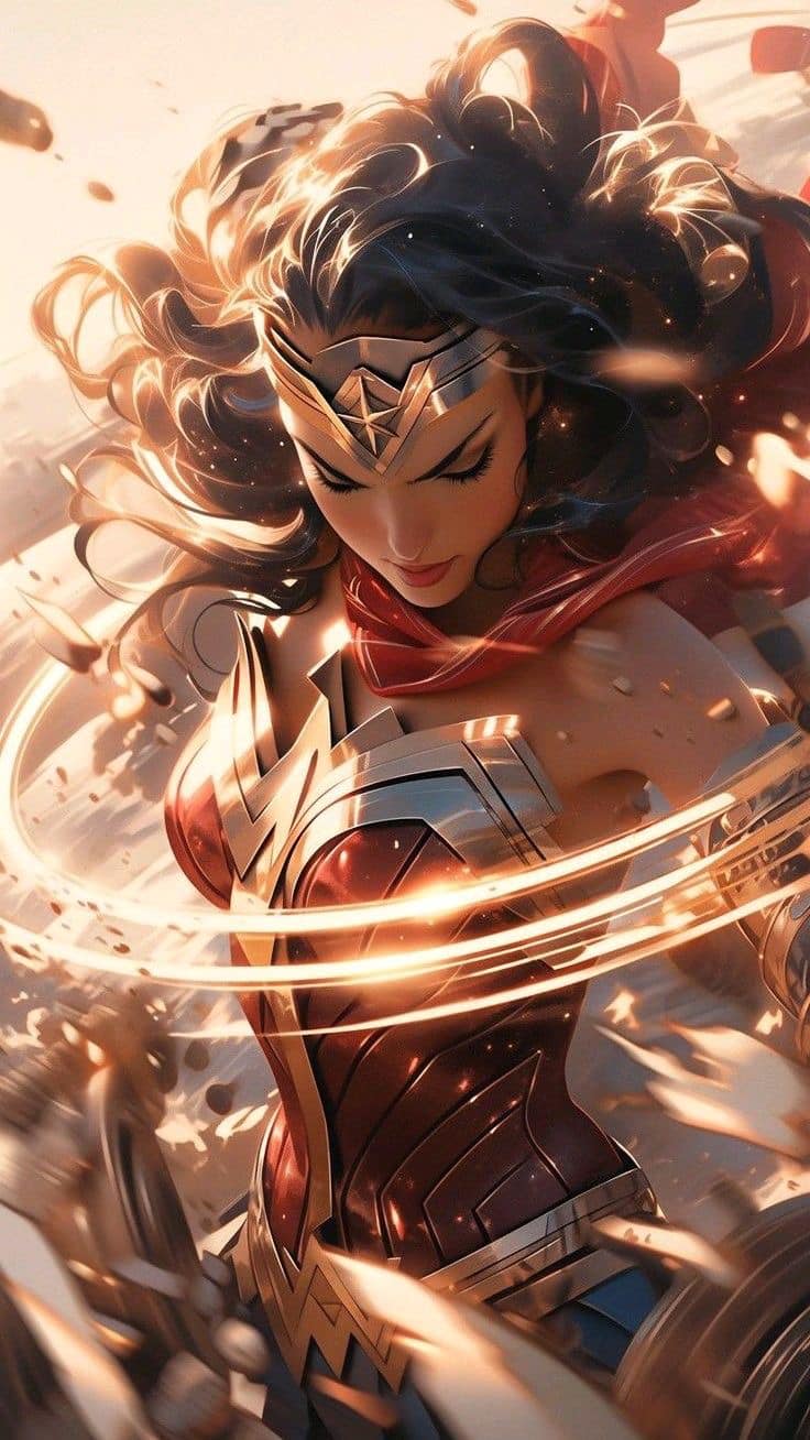 Wonder Woman Action Portrait (3) Jigsaw Puzzle