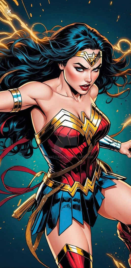Wonder Woman Action Portrait (6) Print Poster