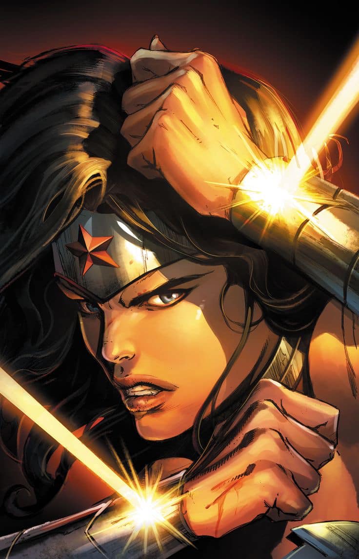 Wonder Woman Action Portrait (8) Print Poster