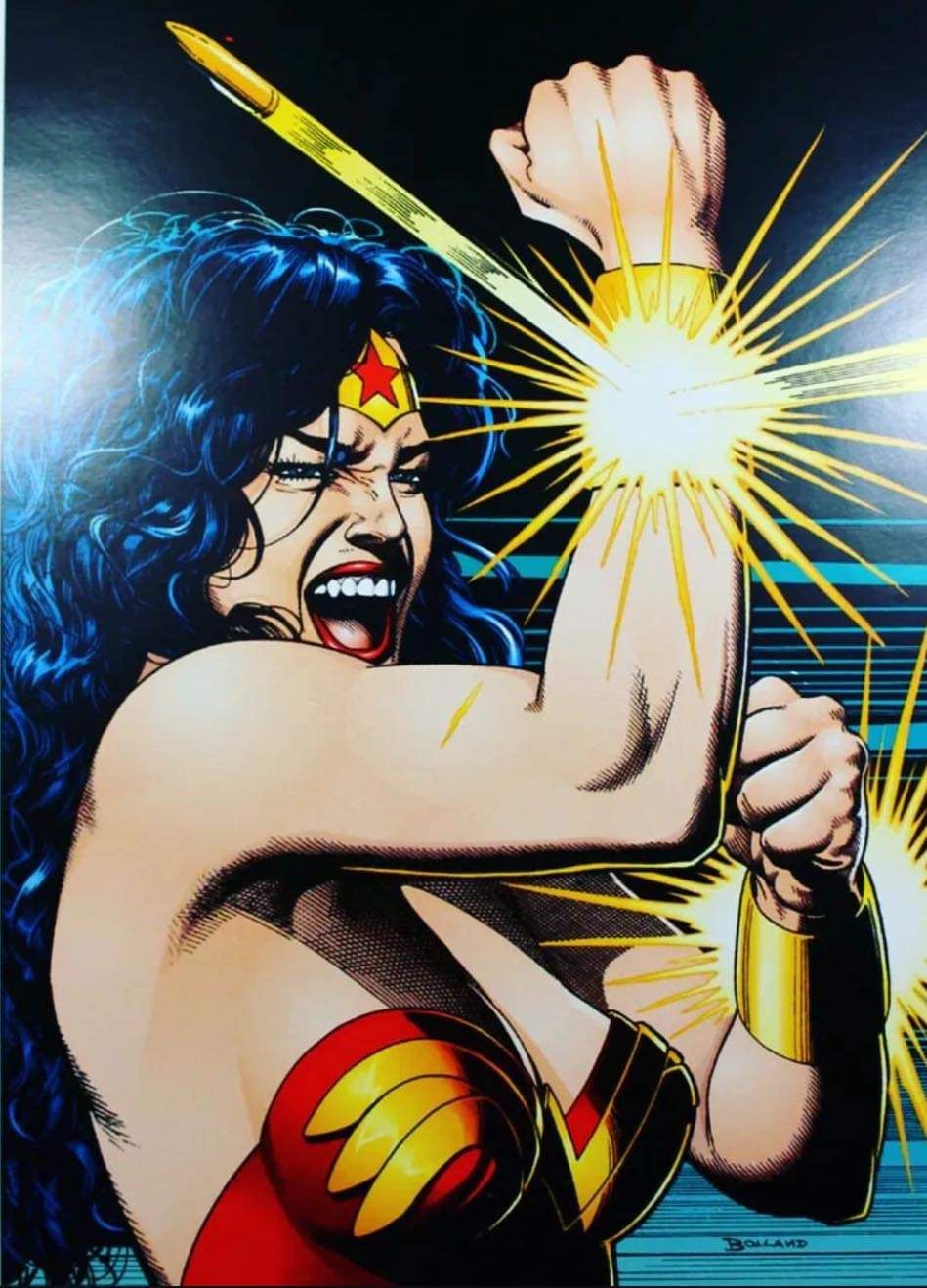 Wonder Woman Action Pose Print Poster
