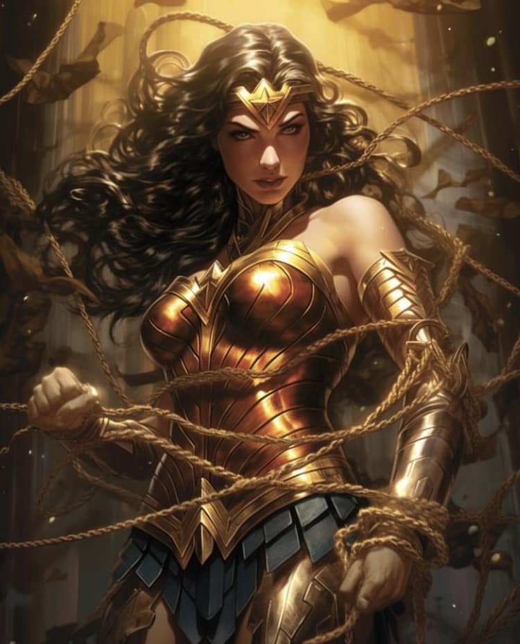 Wonder Woman Action Pose (2) Print Poster