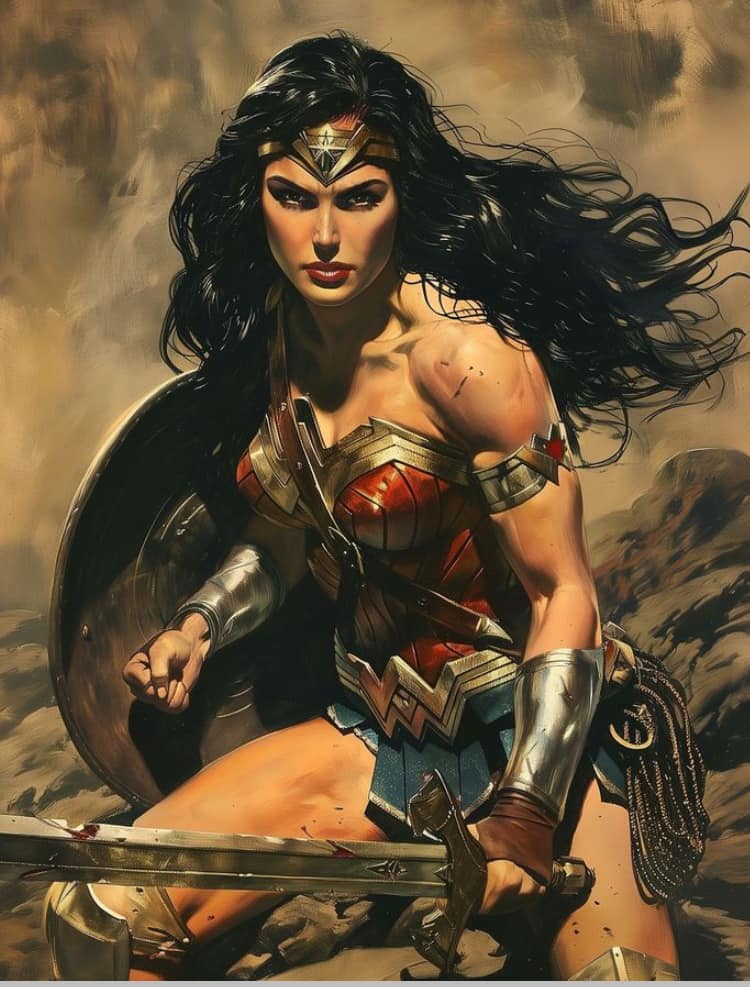 Wonder Woman Action Pose (5) Jigsaw Puzzle