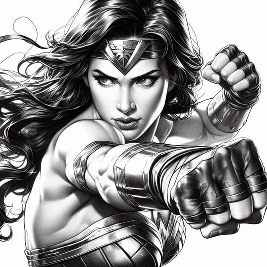 Wonder Woman Action Pose (7) Print Poster