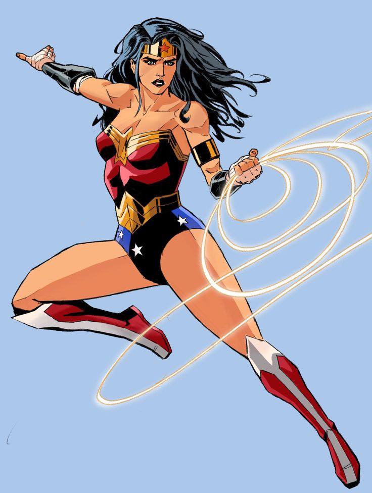 Wonder Woman Action Posing Print Poster