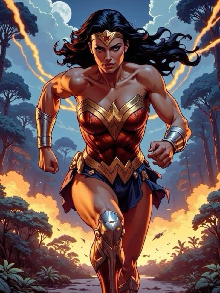 Wonder Woman Action Scene (7) Jigsaw Puzzle
