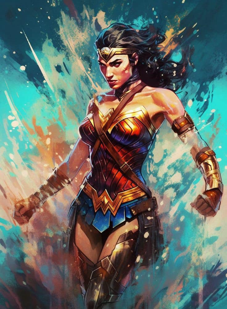Wonder Woman Artwork Print Poster