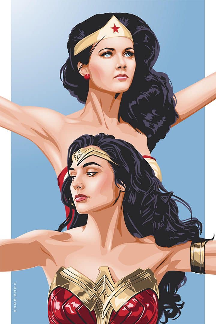 Wonder Woman Artwork Portrait Print Poster