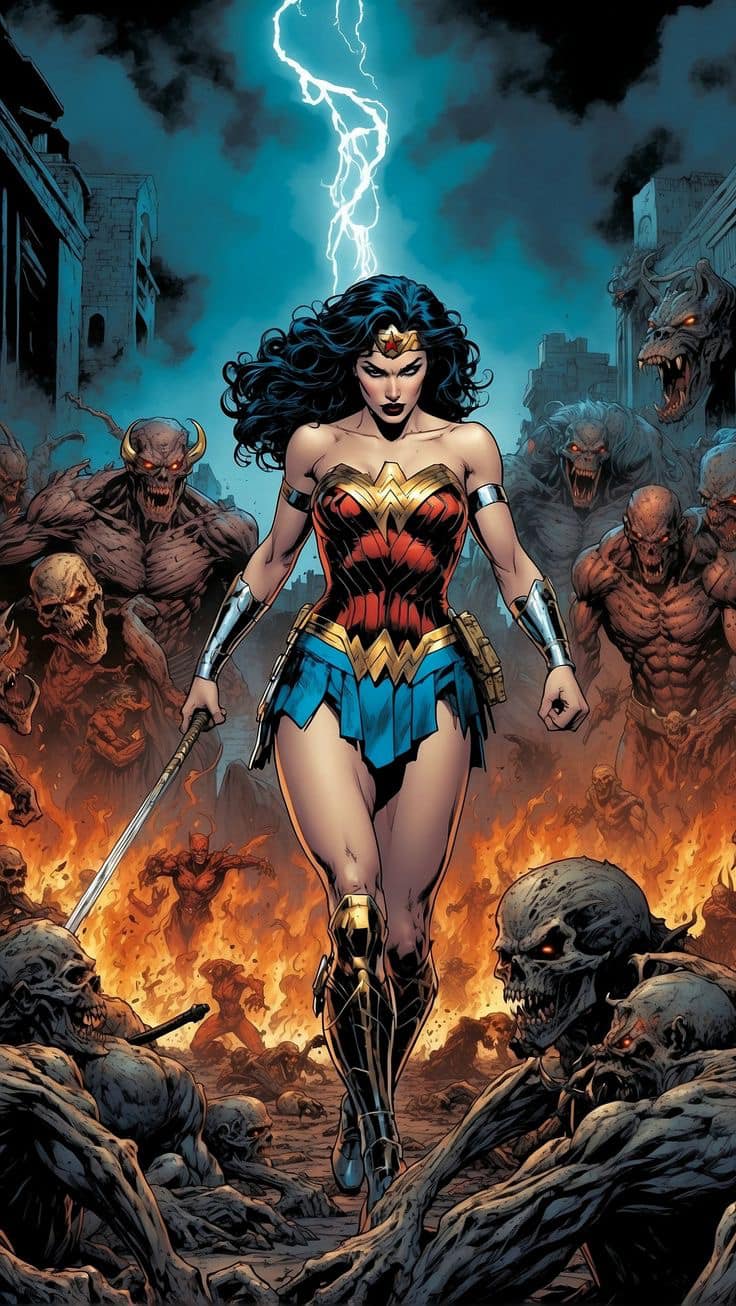 Wonder Woman Battle Scene (2) Jigsaw Puzzle