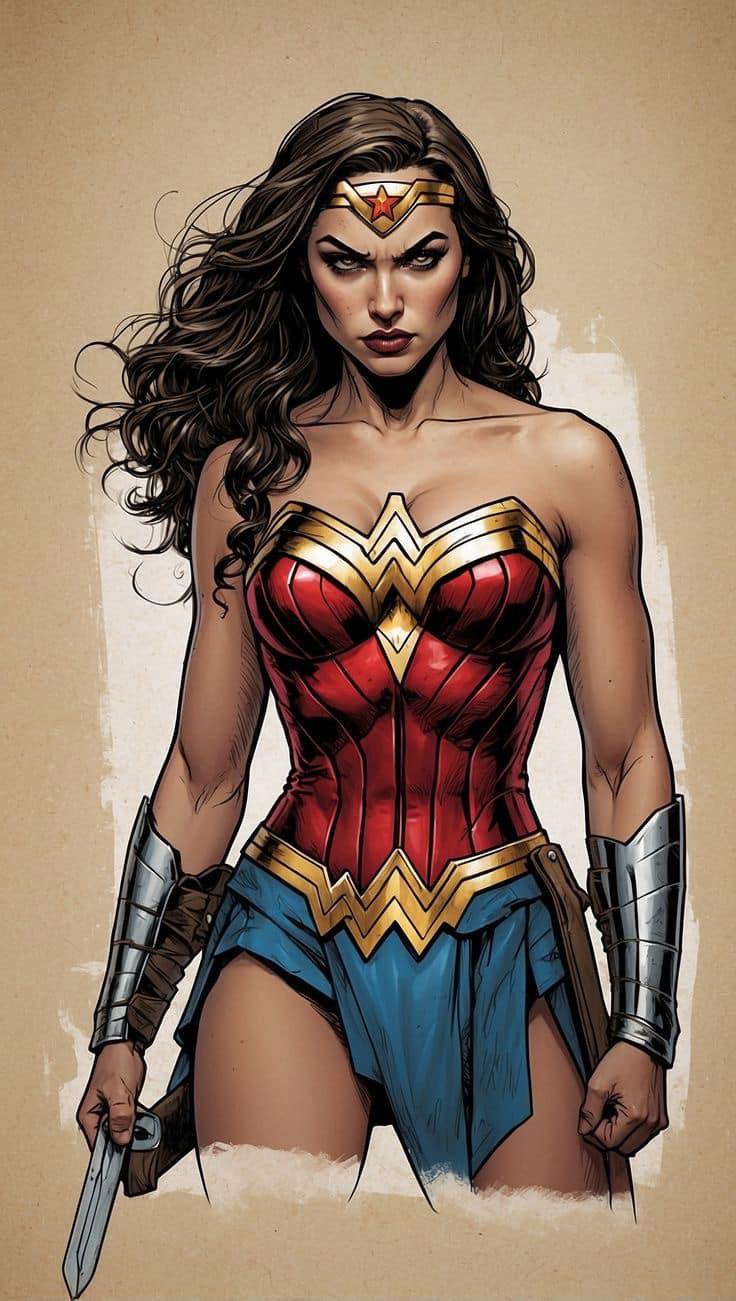 Wonder Woman Character Art Jigsaw Puzzle