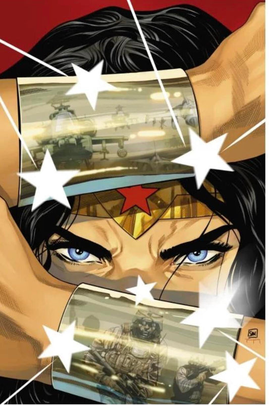 Wonder Woman Comic Art Action Closeup Print Poster