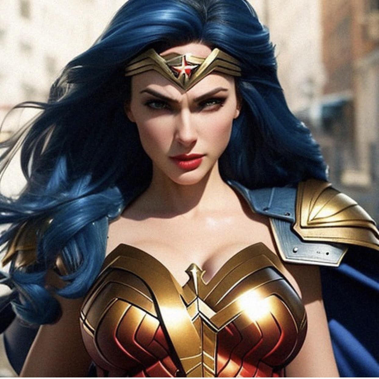 Wonder Woman Cosplay Portrait Jigsaw Puzzle
