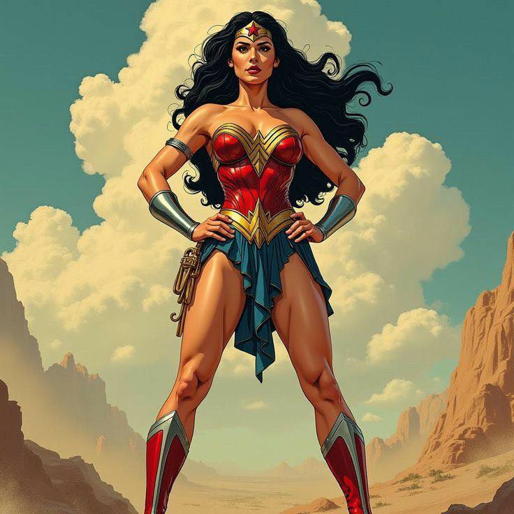 Wonder Woman Desert Portrait Jigsaw Puzzle