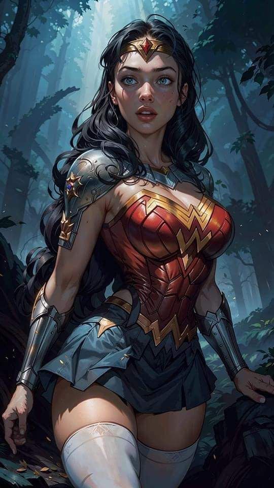 Wonder Woman Forest Portrait Jigsaw Puzzle