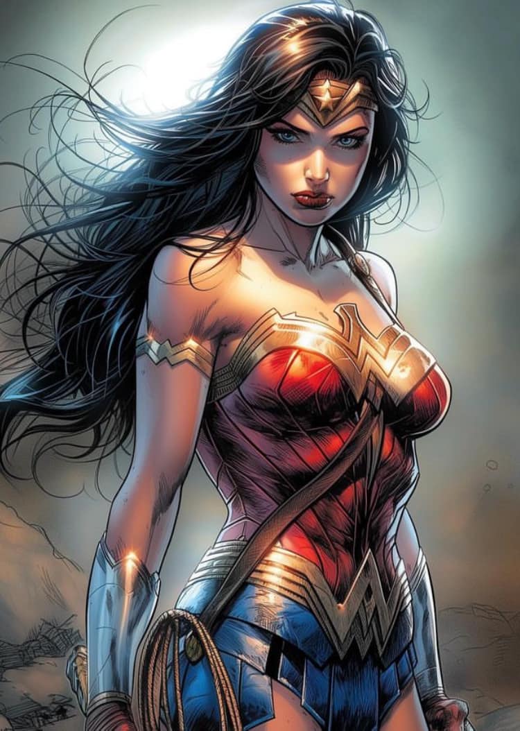 Wonder Woman Hero Portrait Jigsaw Puzzle