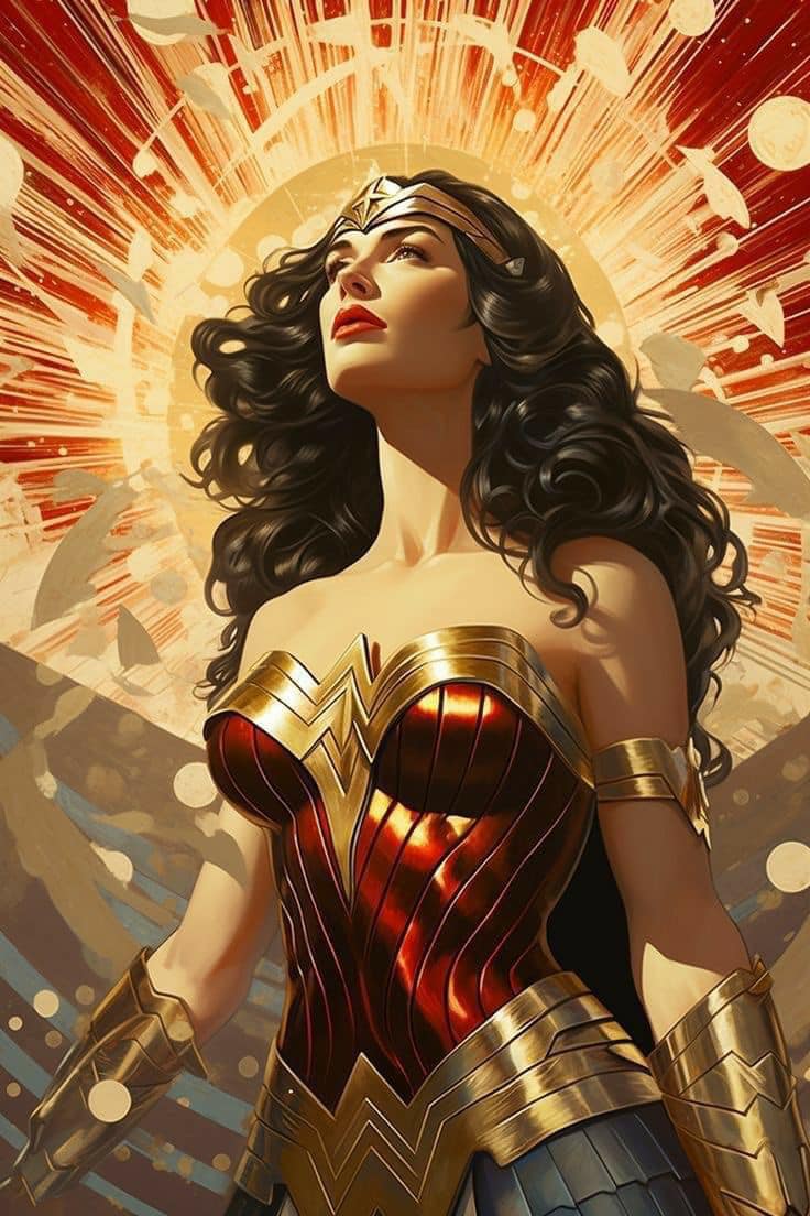 Wonder Woman Heroic Portrait (2) Print Poster