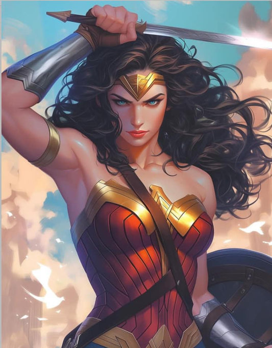 Wonder Woman Heroic Portrait (5) Print Poster