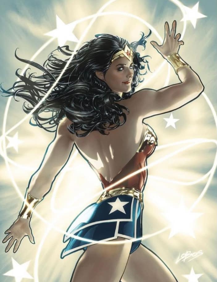 Wonder Woman Heroic Pose (2) Print Poster
