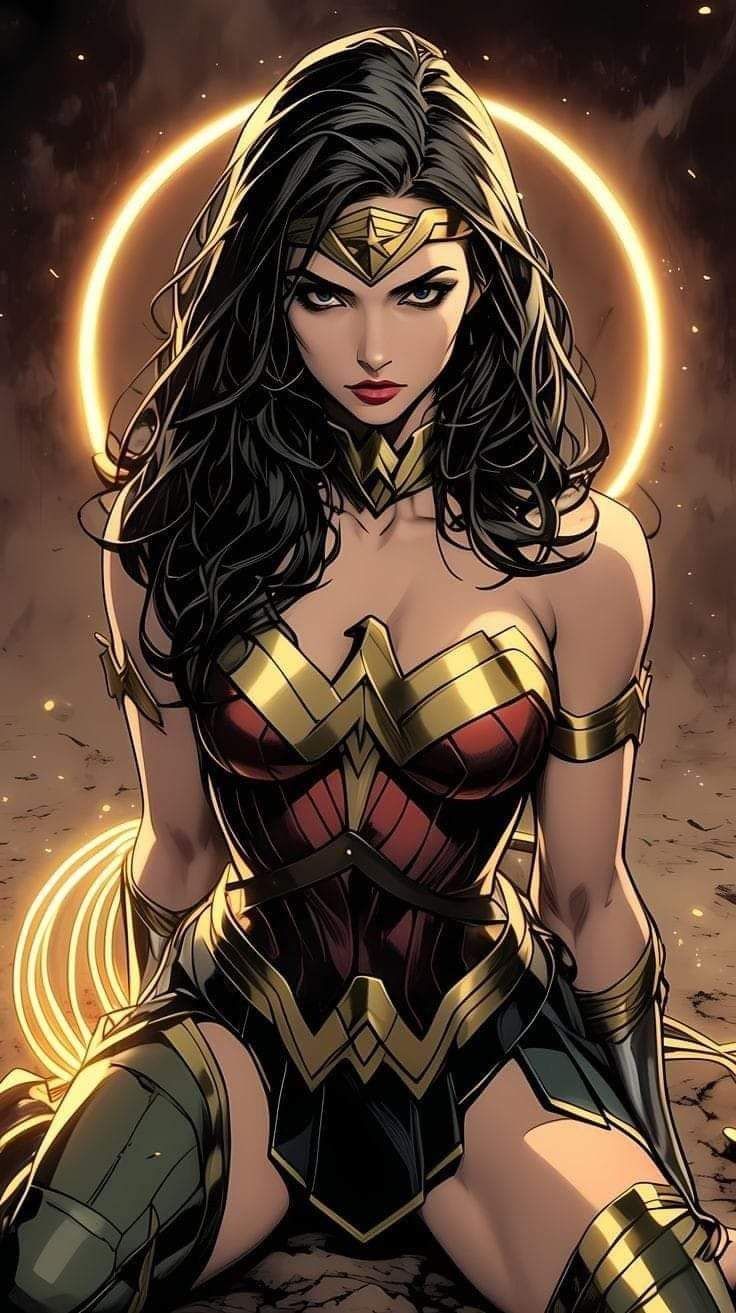 Wonder Woman Illustration Print Poster