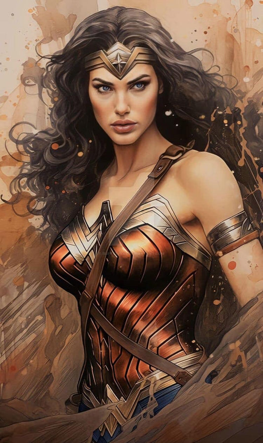 Wonder Woman Portrait Artwork Print Poster