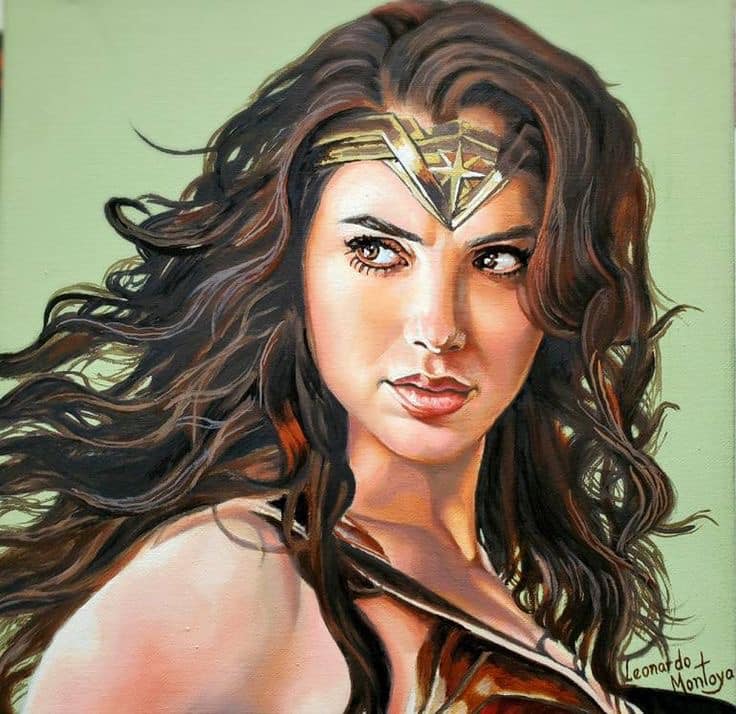 Wonder Woman Portrait Artwork (2) Print Poster