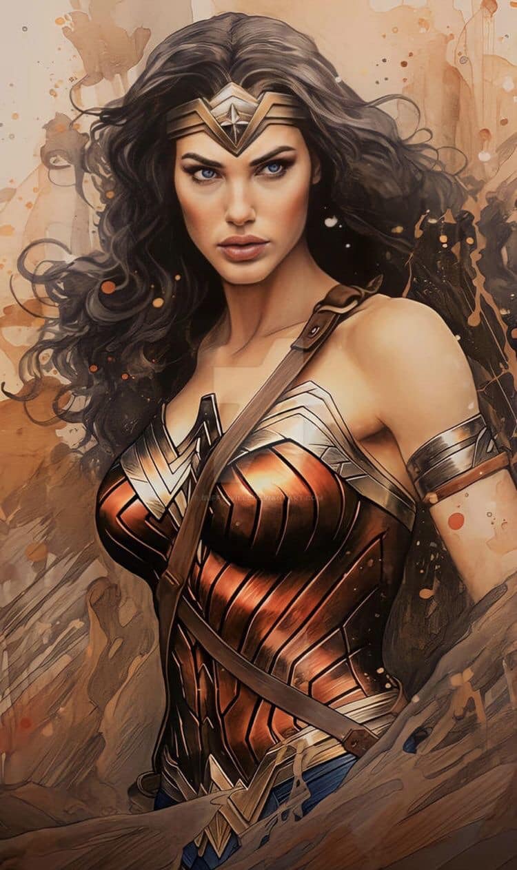 Wonder Woman Portrait Artwork Jigsaw Puzzle