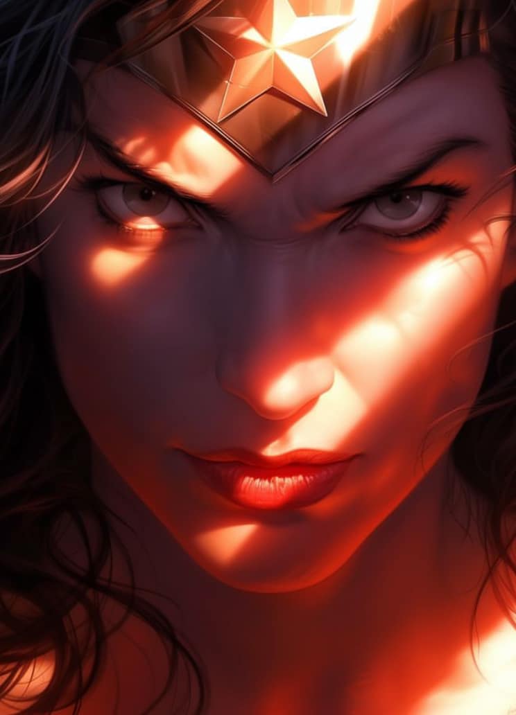 Wonder Woman Portrait Closeup (2) Print Poster